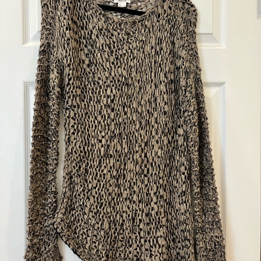 Helmut Lang asymmetrical long sleeve